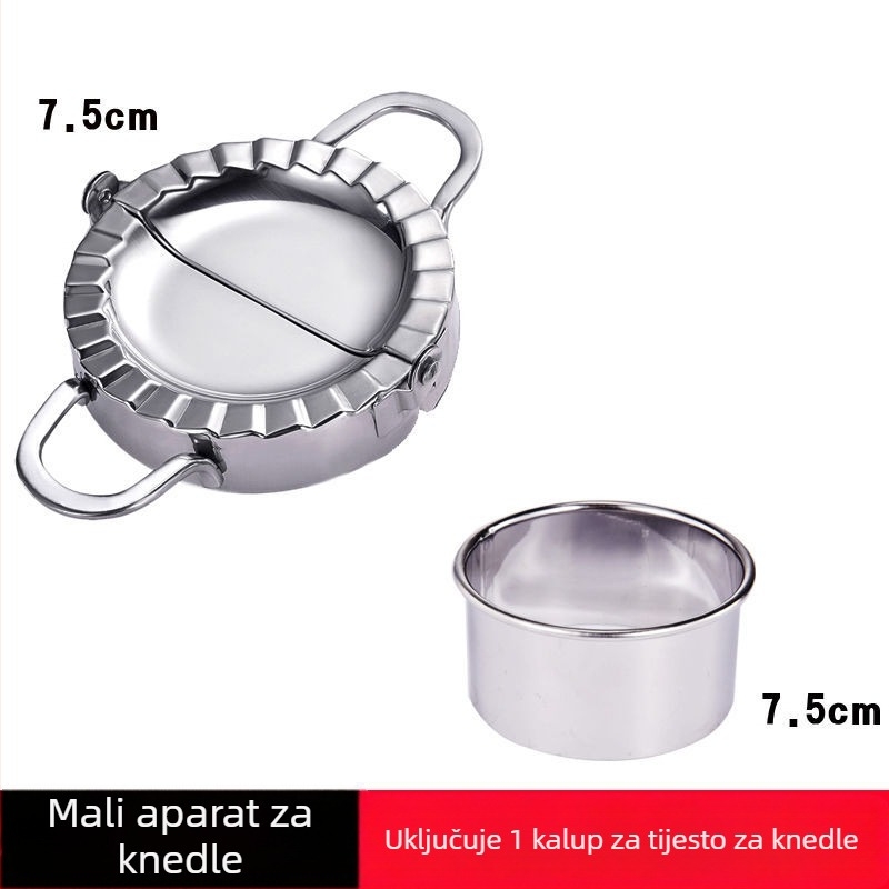 Kućna mašinka za knedle, kalup od nehrđajućeg čelika 304, kalup za tijesto s cvjetnim oblikom, mašina za knedle, novi model