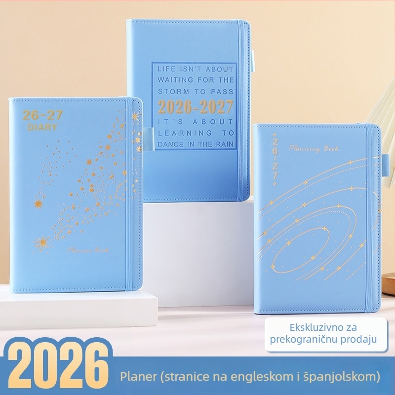 A5 planer za 2026–2027, kinesko-englesko-japanski planer rasporeda, Priručnik za samodisciplinu i učinkovitost