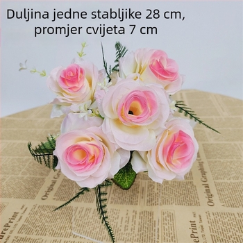 Umjetni buket ruža za kućnu dekoraciju