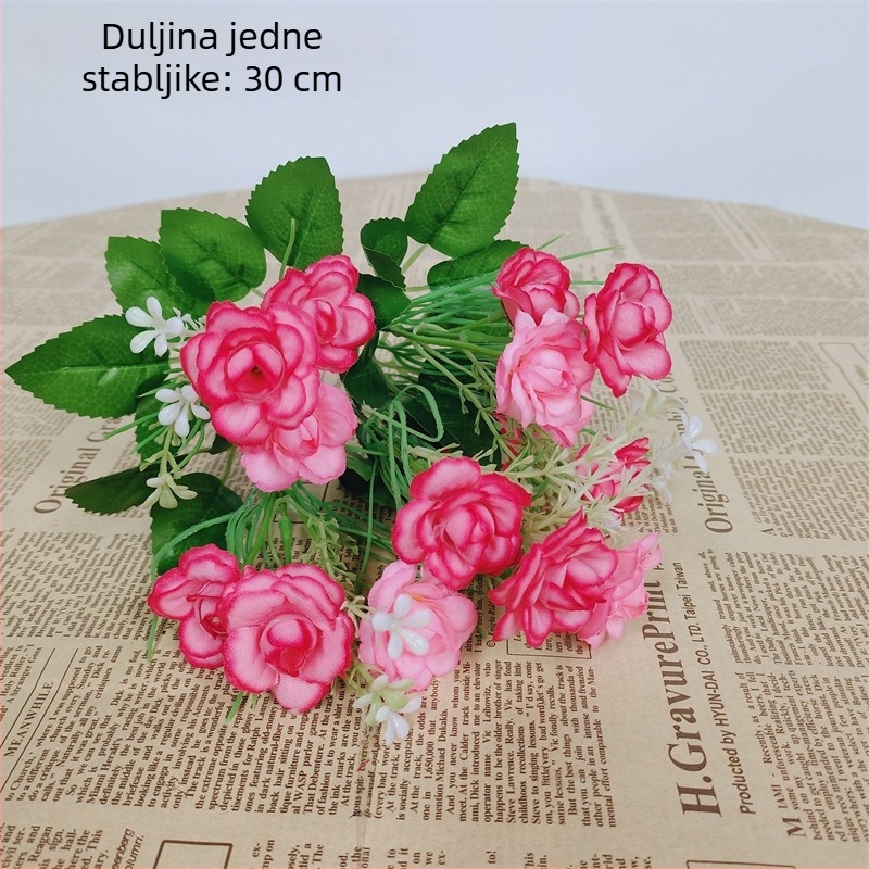 Umjetni buket ruža za kućnu dekoraciju