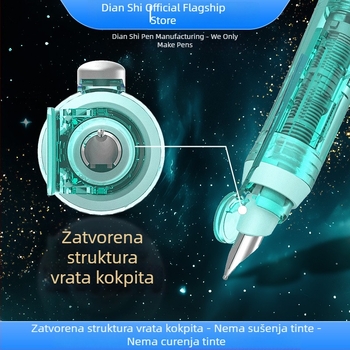 Touchstone uredski pribor: Pero s gumbom u kapsuli prostor-vremena, netermalno izbrisivo, zamjenjiva tinta, EF vrh, model 7158