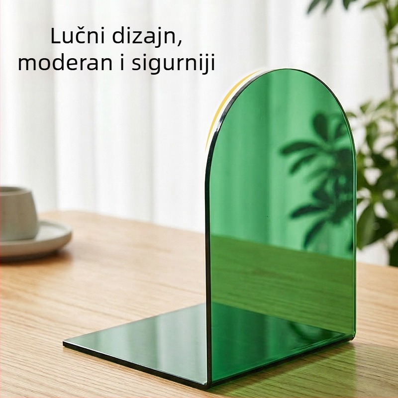Akrilni L-oblik držač knjiga, stolni držač knjiga, u bojama i prozirnim varijantama