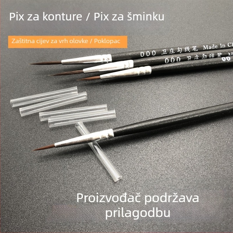 Plastična zaštitna kapica za vrh četkica za eyeliner, obrve i nokte