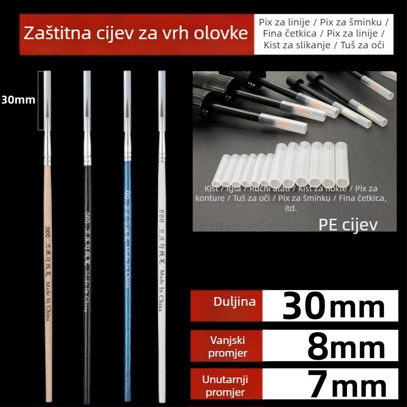 Plastična zaštitna kapica za vrh četkica za eyeliner, obrve i nokte