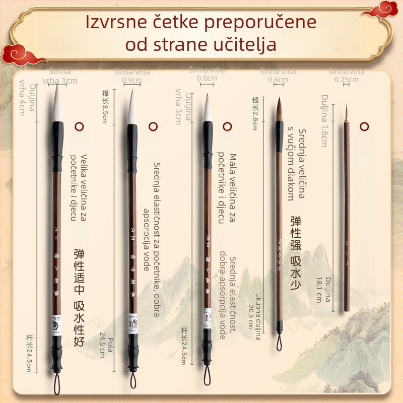 Set pigmenta za kinesko slikanje za početnike, kompletan set alata za kinesko slikanje tintom, paleta za učenike, dječji umjetnički materijali
