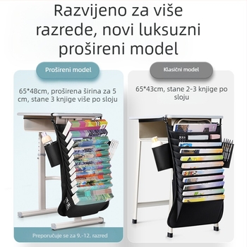 Viseća torba za knjige za stol — organizator i držač knjiga za učenike