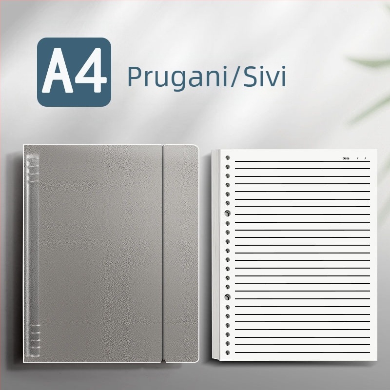 Bilježnica s izmjenjivim listovima, PP omot, B5 s vodoravnim linijama, A5, više veličina