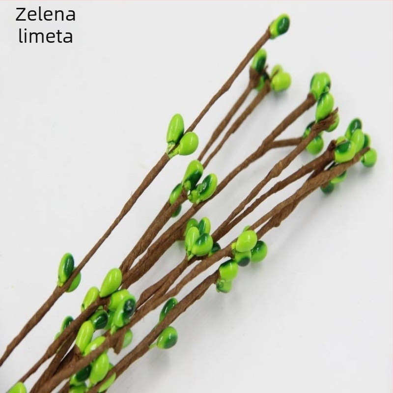 Materijal za tkanje umjetne girlande od ratana, tvrda štapić, umjetna biljka od ratana, DIY girlanda 40 cm s malim bobicama