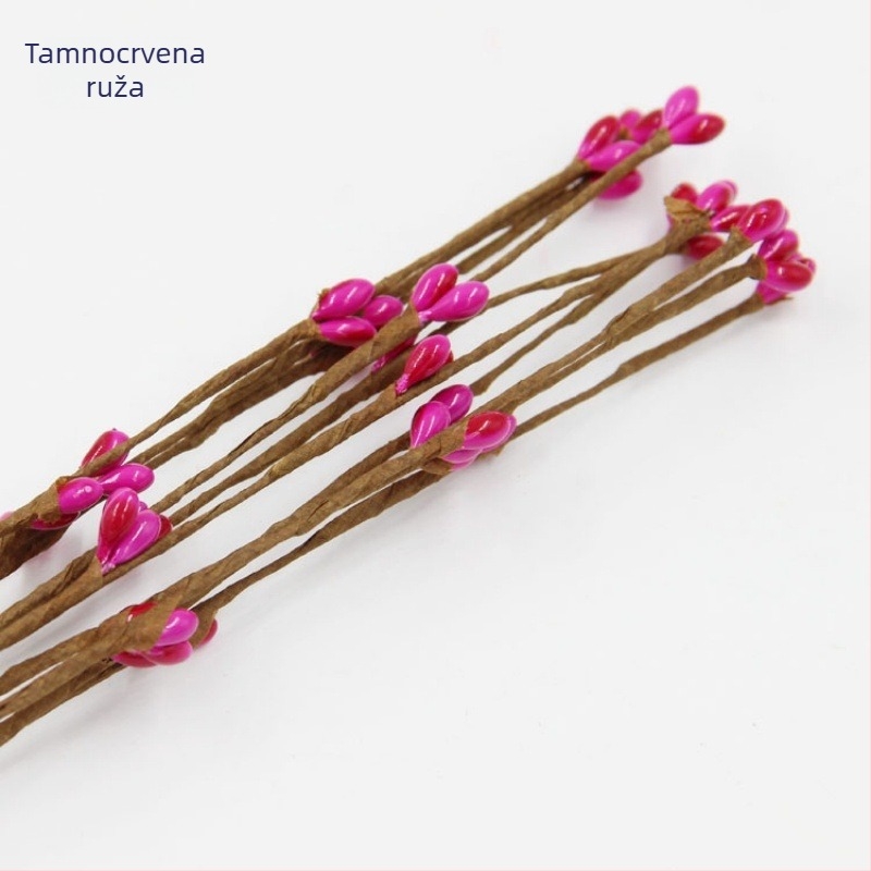 Materijal za tkanje umjetne girlande od ratana, tvrda štapić, umjetna biljka od ratana, DIY girlanda 40 cm s malim bobicama
