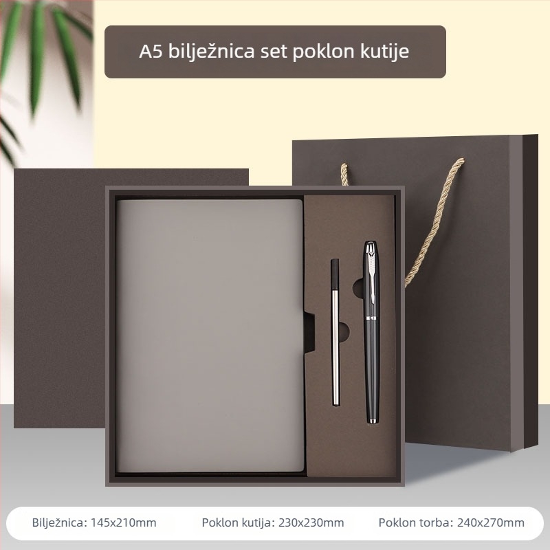 Prilagođena A5 bilježnica s logom – bilješke sa sastanaka, B5 dnevnik, debela poslovna bilježnica