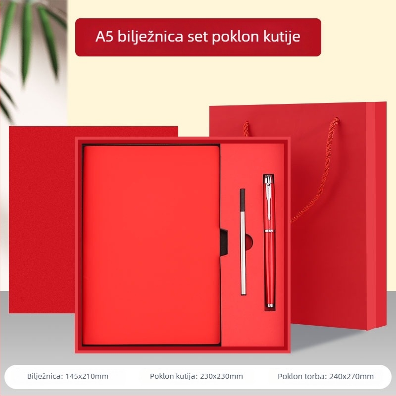 Prilagođena A5 bilježnica s logom – bilješke sa sastanaka, B5 dnevnik, debela poslovna bilježnica