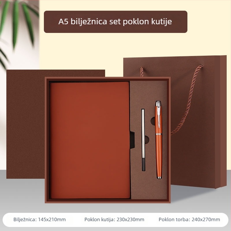 Prilagođena A5 bilježnica s logom – bilješke sa sastanaka, B5 dnevnik, debela poslovna bilježnica