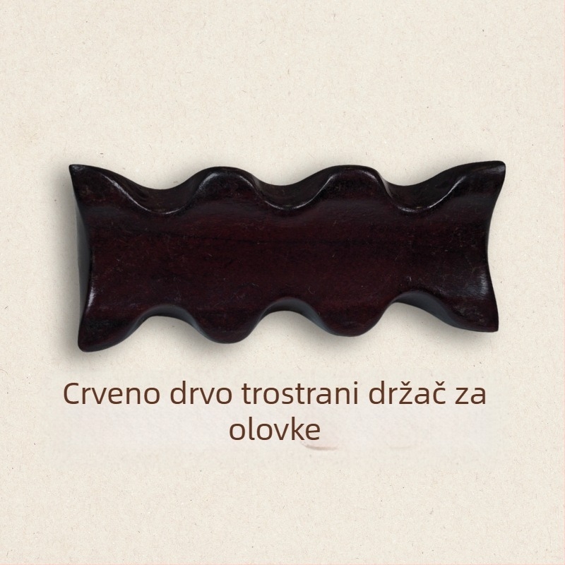 Držač za četkice i olovke od drveta, oblik planine, japanski stil