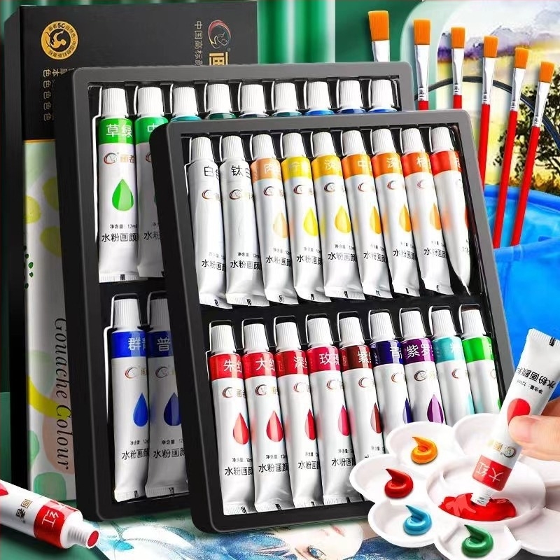 Painter set boja: akrilne, akvarelne i gouache za početnike, 36 boja u kutiji
