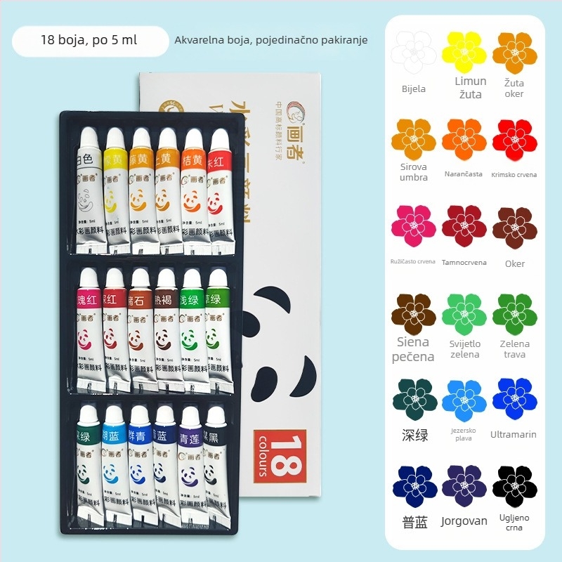 Painter set boja: akrilne, akvarelne i gouache za početnike, 36 boja u kutiji