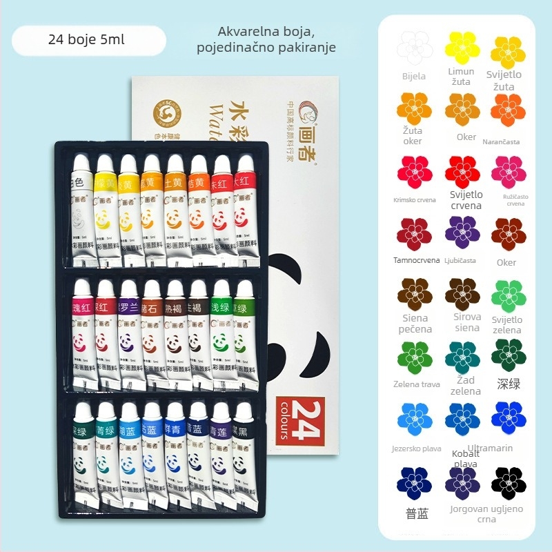 Painter set boja: akrilne, akvarelne i gouache za početnike, 36 boja u kutiji