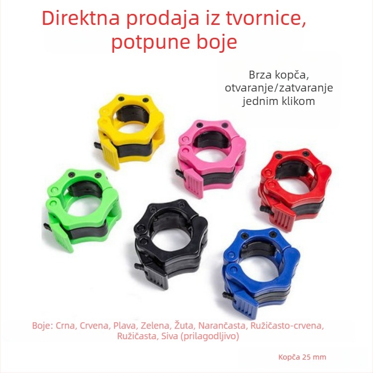 Klip za šipku za utege s brzim oslobađanjem