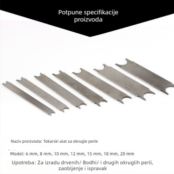 Drvoobradni tokar za kugličaste perle i budističke perle, ručni dvostruki rezni alat za cilindrične perle