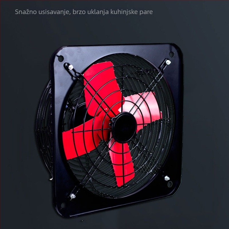 Izduvni ventilator za kuhinju i kupaonu, prozorski tip, snažan industrijski ventilator, 12 inča