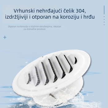 Kružni izlaz zraka od 304 nehrđajućeg čelika za kuhinjsku napa