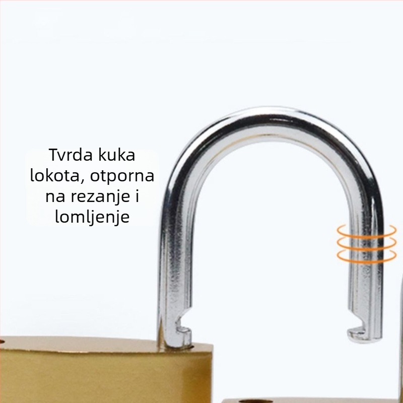Lakat od imitacije bakra, s debelim tijelom i kompaktnim dizajnom, pogodan za domove, skladišta i kutije brojila