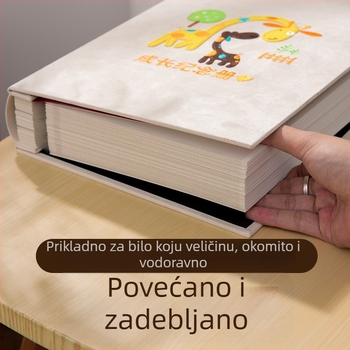 Fotoalbum od platna s vezom, DIY album s koricom od platna, laminirano fotoalbum za obitelj i par – kreativan poklon za Qixi festival