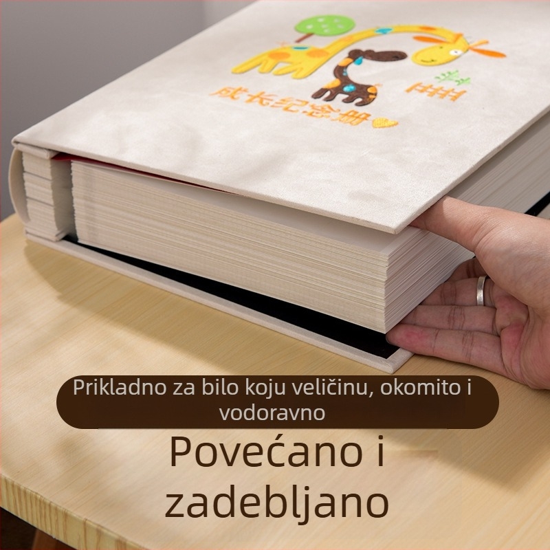 Fotoalbum od platna s vezom, DIY album s koricom od platna, laminirano fotoalbum za obitelj i par – kreativan poklon za Qixi festival