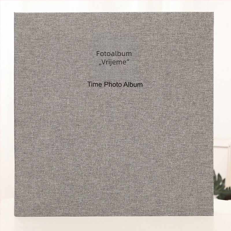 Fotoalbum od platna s vezom, DIY album s koricom od platna, laminirano fotoalbum za obitelj i par – kreativan poklon za Qixi festival