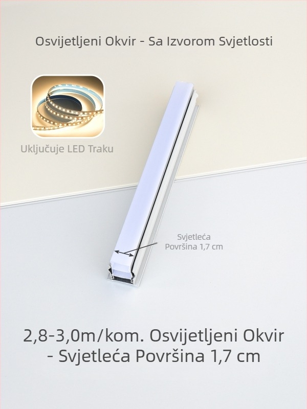 Integrirani stropni rubni trak za kut, kremasto bijela i mat bijela završna traka, aluminijski legirani kutni profil
