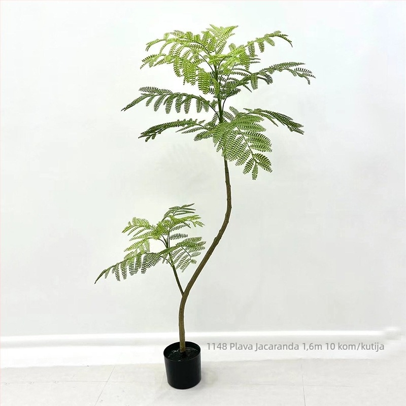 Umjetni bonsai od zelene biljke za unutarnji prostor, elegantan podni ukras