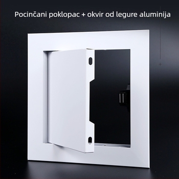 Poklop za pristup zidnom otvoru od aluminijskog legura s magnetskim držačem za inspekciju kupaonskih cijevi