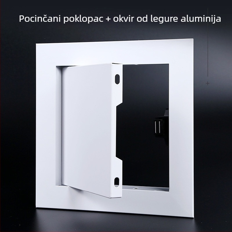 Poklop za pristup zidnom otvoru od aluminijskog legura s magnetskim držačem za inspekciju kupaonskih cijevi