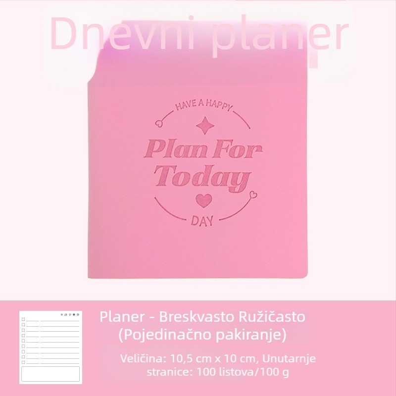 Prenosni dnevnik za putovanje, kompaktan mini dnevnik za učenike, korejski/japanski stil.