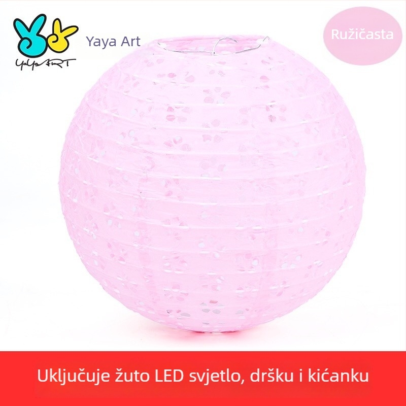 Papirnati lampion s projekcijom za Novu godinu – DIY lampion s izrezanim uzorkom, prenosni svjetleći lampion za djecu