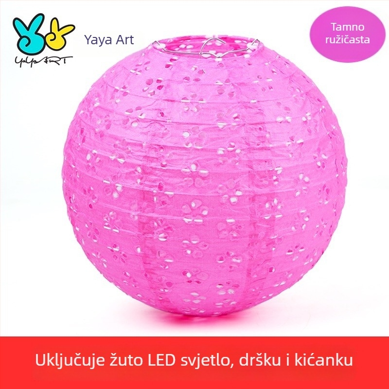 Papirnati lampion s projekcijom za Novu godinu – DIY lampion s izrezanim uzorkom, prenosni svjetleći lampion za djecu