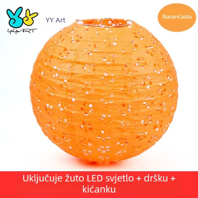 Papirnati lampion s projekcijom za Novu godinu – DIY lampion s izrezanim uzorkom, prenosni svjetleći lampion za djecu