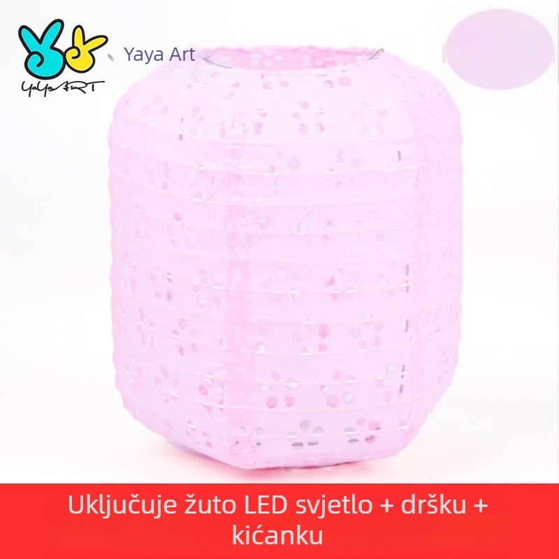 Papirnati lampion s projekcijom za Novu godinu – DIY lampion s izrezanim uzorkom, prenosni svjetleći lampion za djecu