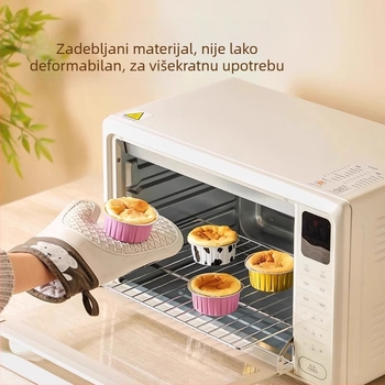 Kalupi od aluminijske folije za fritezu na zrak i pećnicu — višekratno korištene posude, male zdjelice i kalupi za kolače i puding