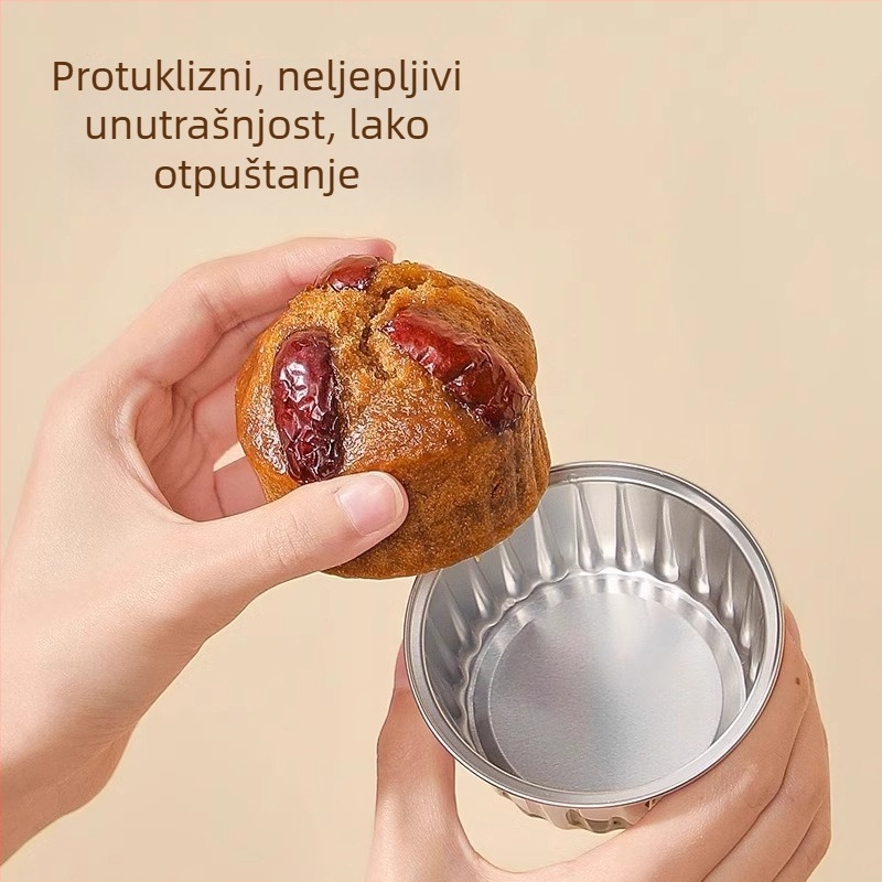 Kalupi od aluminijske folije za fritezu na zrak i pećnicu — višekratno korištene posude, male zdjelice i kalupi za kolače i puding