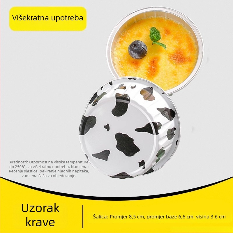 Kalupi od aluminijske folije za fritezu na zrak i pećnicu — višekratno korištene posude, male zdjelice i kalupi za kolače i puding