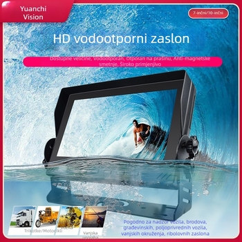 Vodootporni zaslon za vozilo, 10,1 inča, AHD snimanje, visoka razlučivost za vanjsku upotrebu 1080P