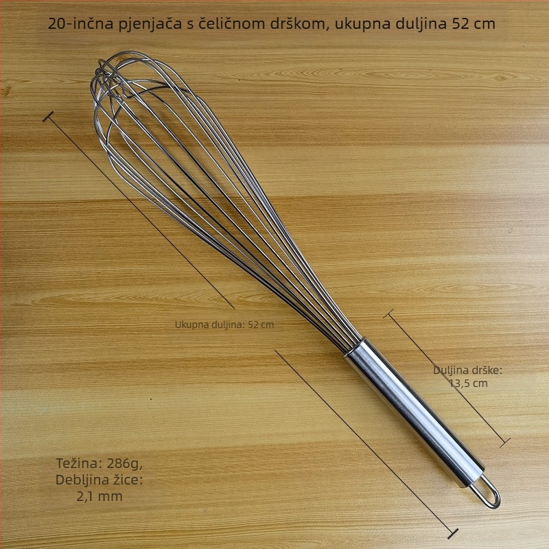 Ručni mućkalica za jaja od nehrđajućeg čelika 304/201, kompaktna mini, za kućnu upotrebu, poluautomatski