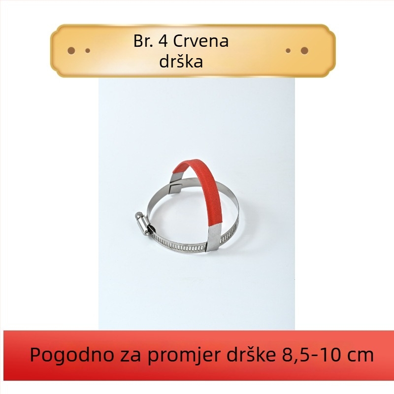 Nehrđajući čelični poklopac za lonac s podignutom ručkom protiv opeklina i keramičkim poklopcem, protuklizni i otporan na pad