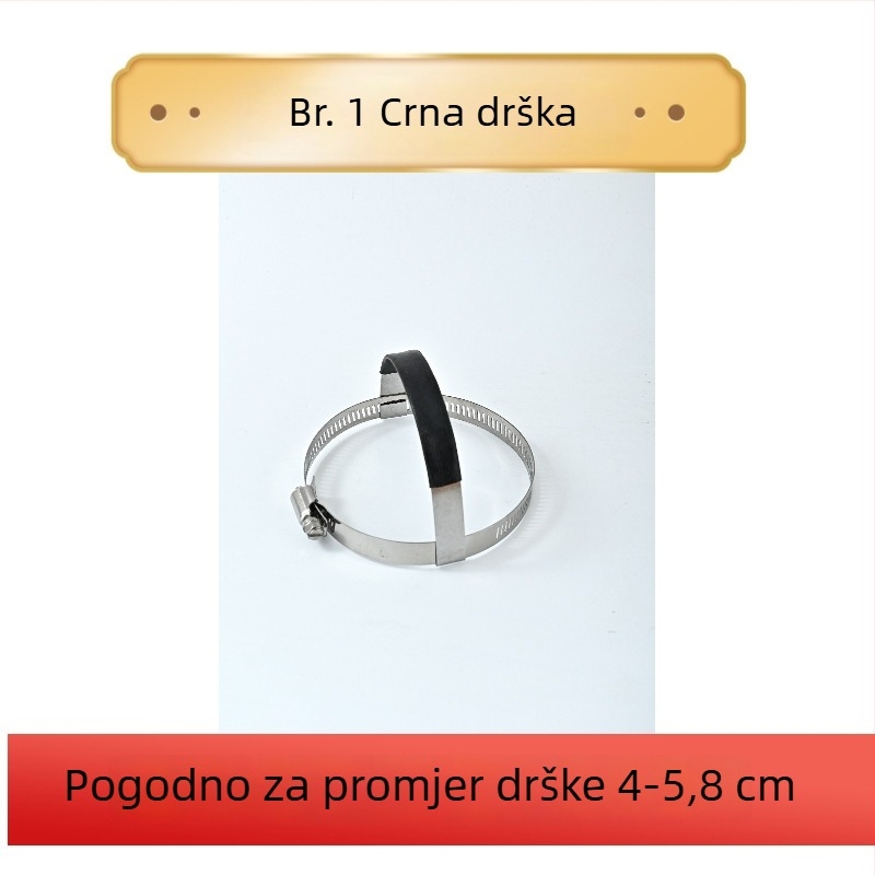 Nehrđajući čelični poklopac za lonac s podignutom ručkom protiv opeklina i keramičkim poklopcem, protuklizni i otporan na pad