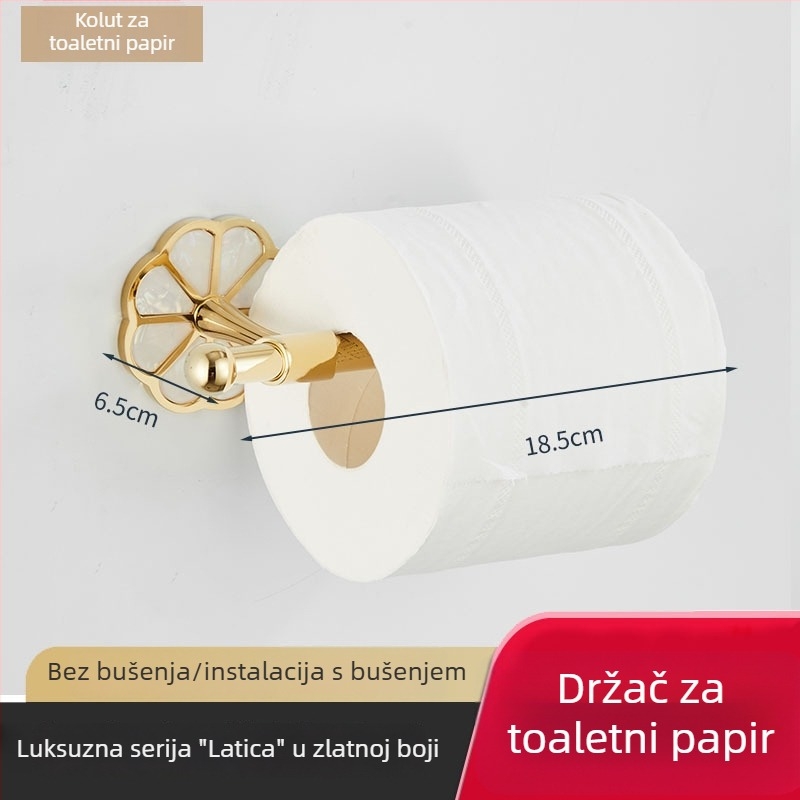 Moderna set za kupaonicu: držač za ručnike i polica za pohranu od nehrđajućeg čelika s elektroplakiranim završetkom, nosivost 20 kg