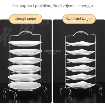 Stalak za podnose s dijelnikom za posluživanje – zidni organizator kućne upotrebe