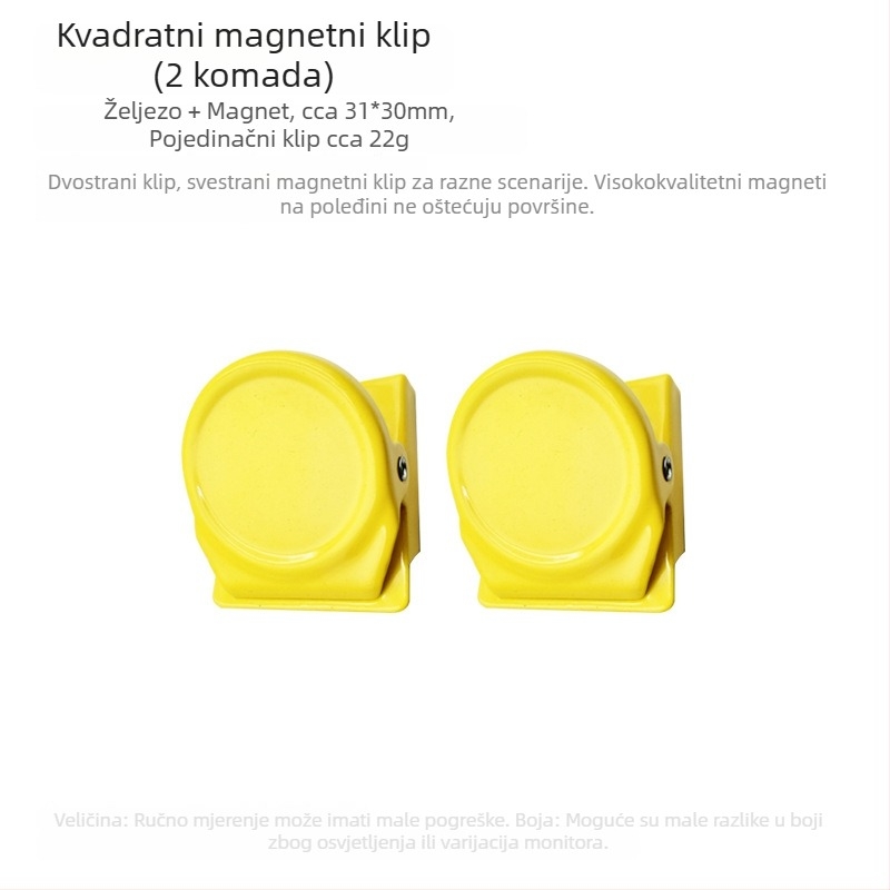 Magnetski organizator za pribor za pegboard, bijeli dijeljivač ploče, žuti magnetski držač za olovku, magnetski organizator za pohranu