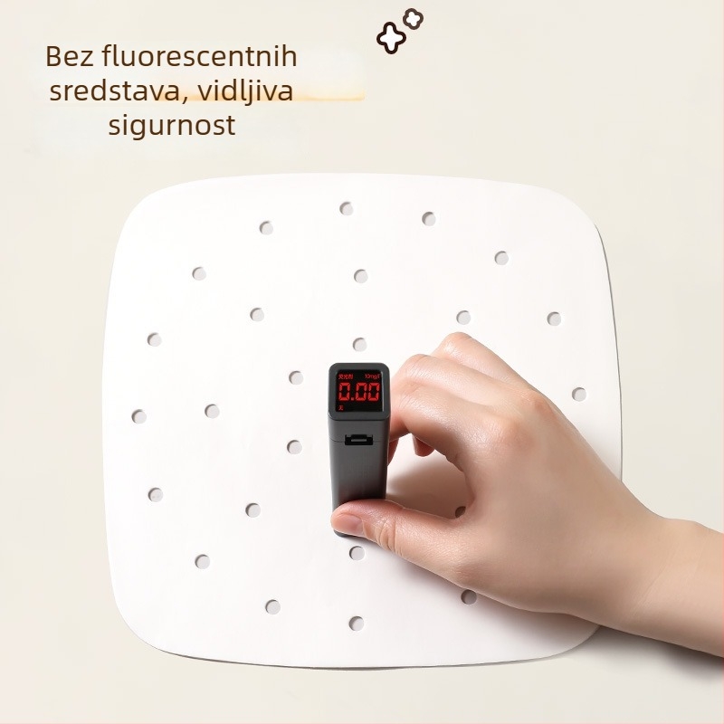 Kvadratni papir za parenje u zraku – otporan na visoke temperature, s prozračnim otvorima