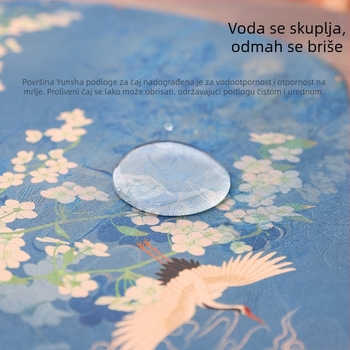 Dvostruka vodootporna podloga za čaj, čajna ceremonija, novi kineski stil, zen podmetač za stol