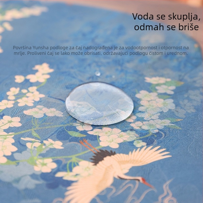Dvostruka vodootporna podloga za čaj, čajna ceremonija, novi kineski stil, zen podmetač za stol